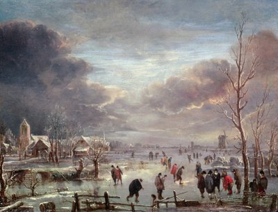 Paisaje en invierno de Aert van der Neer